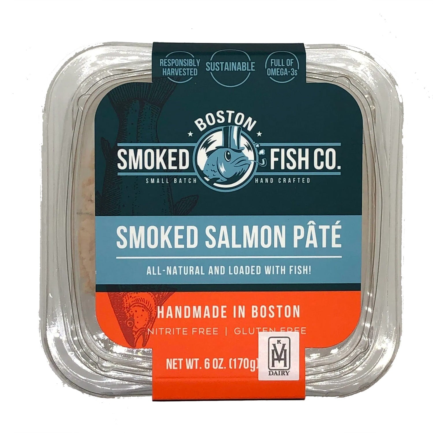 Boston Smoked Fish Co’s Smoked Salmon Portions (Hot Smoked) - 12 x 4 oz main image 1