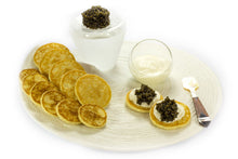 Load image into Gallery viewer, Catalonia Plates Caviar Podium Server -Glaciar Collection